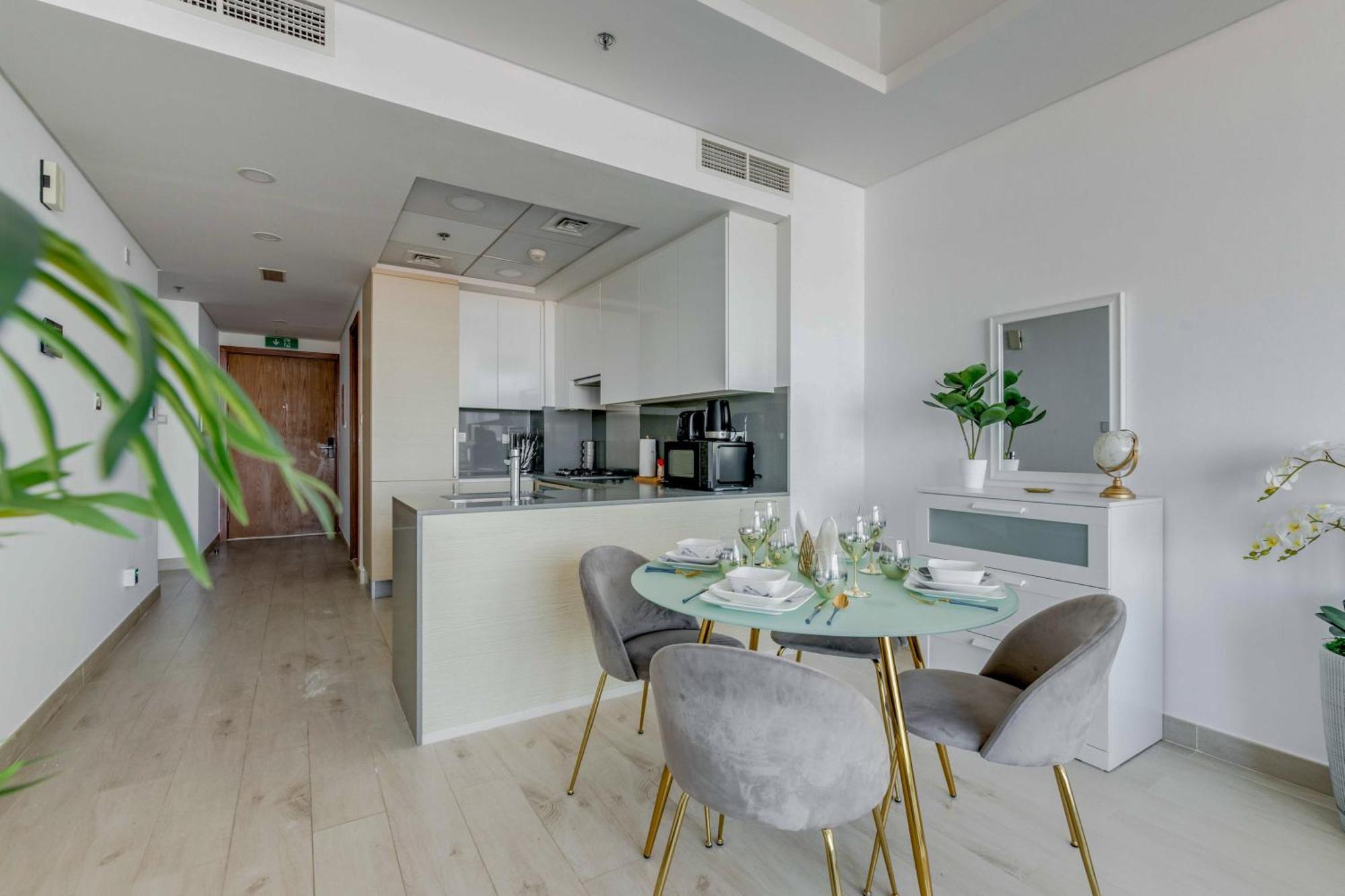 Luxury Azizi Mina Beachfront Apartments Dubai Eksteriør bilde