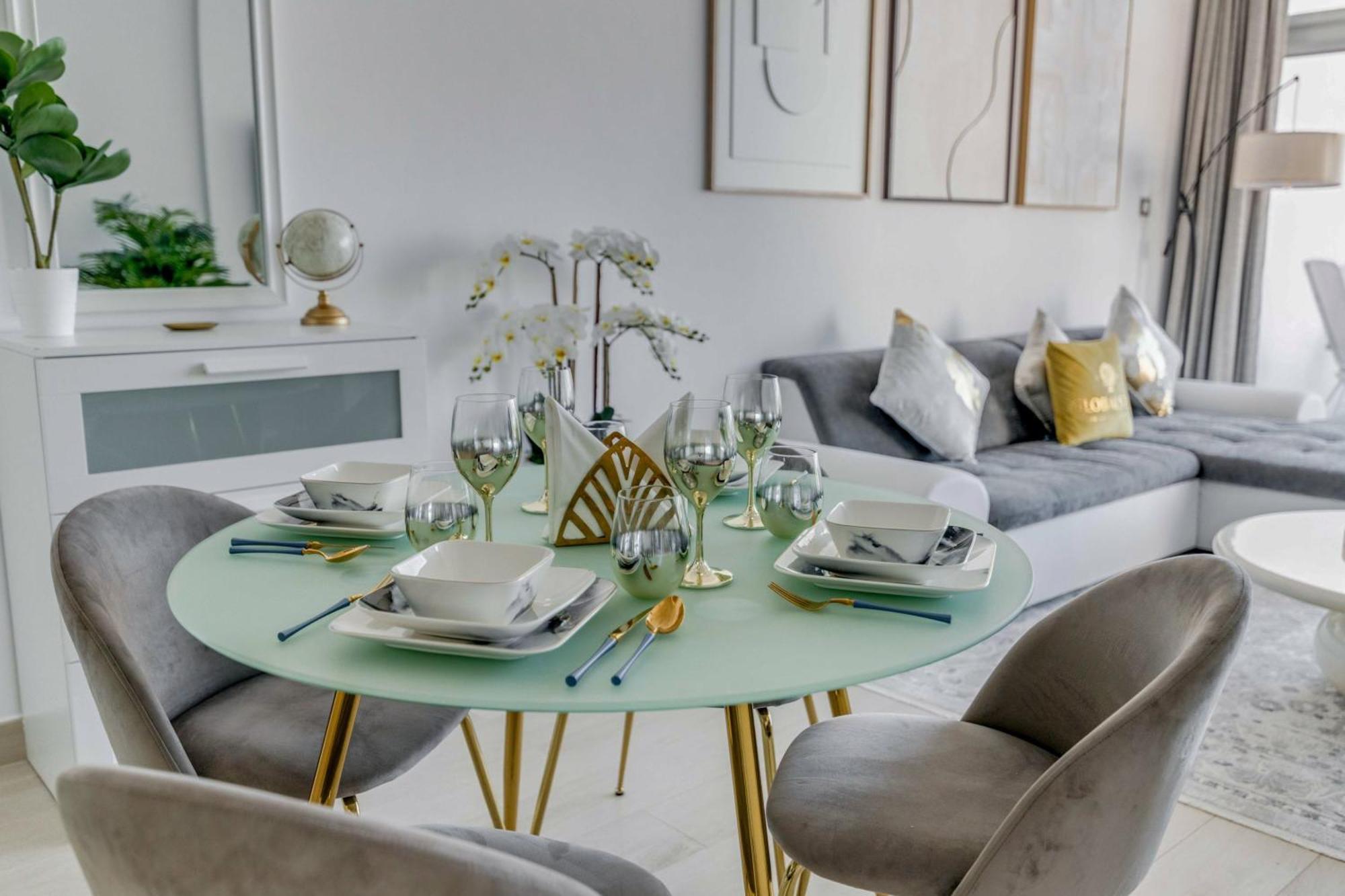 Luxury Azizi Mina Beachfront Apartments Dubai Eksteriør bilde