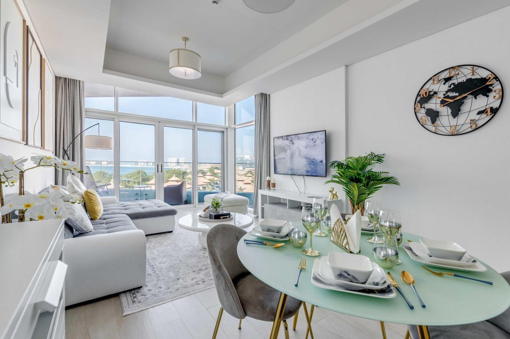 Luxury Azizi Mina Beachfront Apartments Dubai Eksteriør bilde