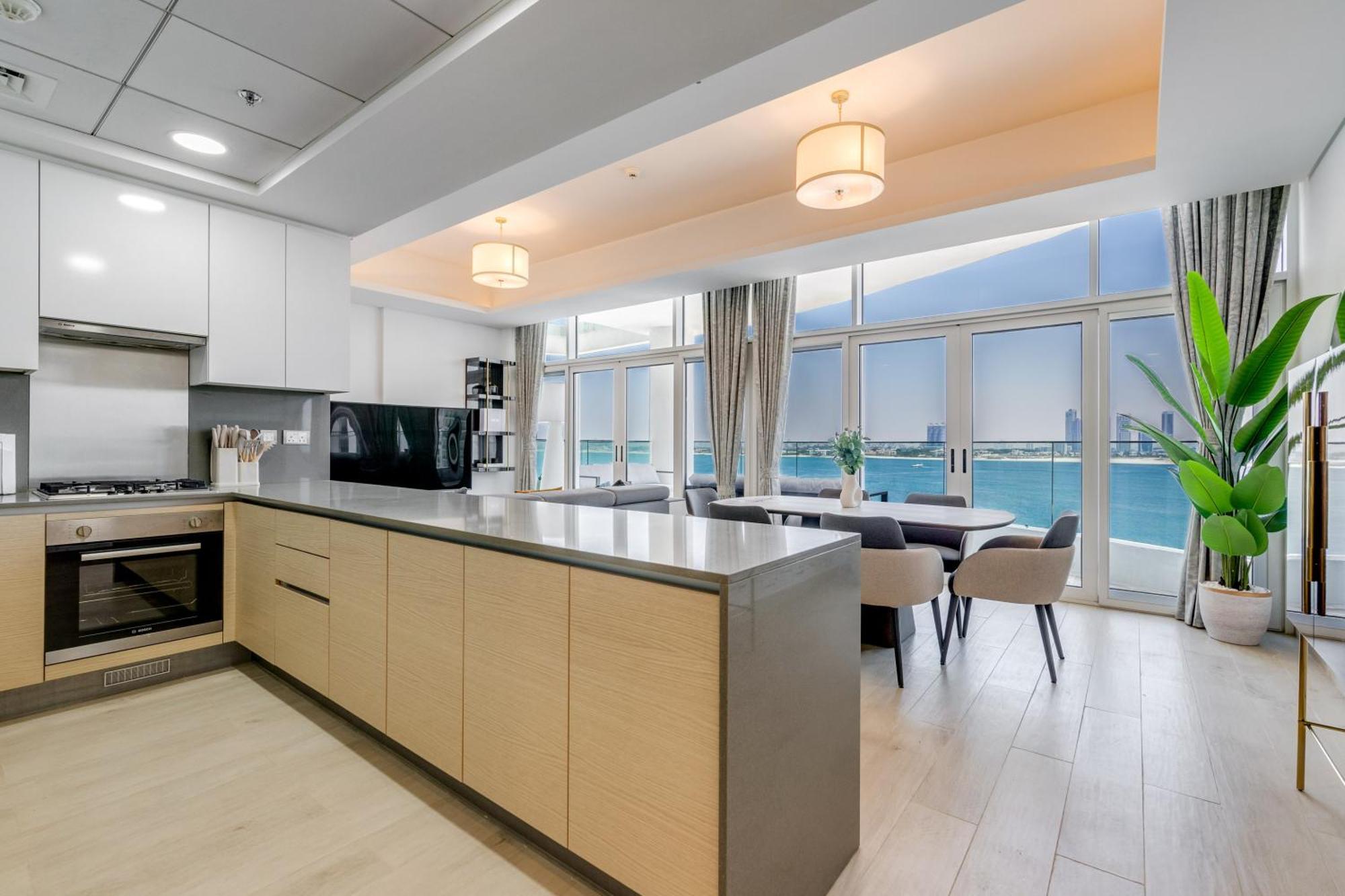 Luxury Azizi Mina Beachfront Apartments Dubai Eksteriør bilde
